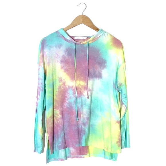 Lush Rainbow Tie Dye Hoodie Jacket S - Picture 1 of 5